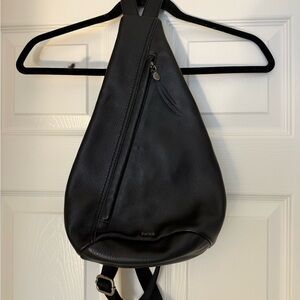 The Sak Black Leather Backpack